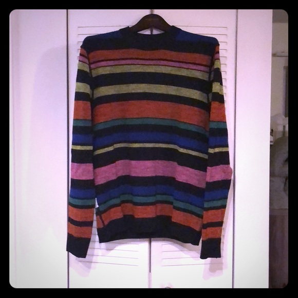 Paul Smith Other - Paul Smith Reversible Striped Merino Sweater